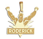 Custom Wrestling Charm or  Pendant w  Name