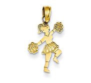 Cheerleader Charm or  Pendant