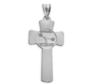 Customized Cheerleading Cross Pendant