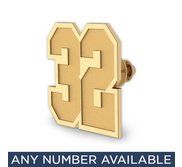 Custom Number Tie tack