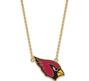 Arizona Cardinals Large Enamel Pendant w  Necklace