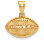 LogoArt Baltimore Ravens Football Pendant