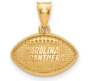 LogoArt Carolina Panthers Football Pendant