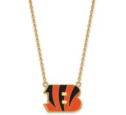 Cincinnati Bengals Large Enamel Pendant w  Necklace