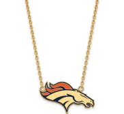 Denver Broncos Large Enamel Pendant w  Necklace