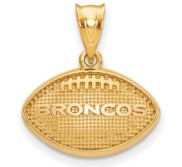 LogoArt Denver Broncos Football Pendant