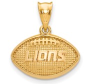 LogoArt Detroit Lions Football Pendant