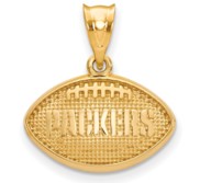 LogoArt Green Bay Packers Football with Pendant