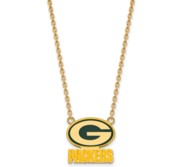 Green Bay Packers Large Enamel Pendant w  Necklace