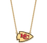 Kansas City Chiefs Large Enamel Pendant w  Necklace