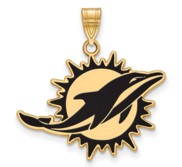 Miami Dolphins Large Enamel Pendant