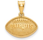 LogoArt New England Patriots Football Pendant