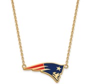 New England Patriots Large Enamel Pendant w  Necklace