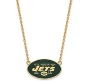 New York Jets Large Enamel Pendant w  Necklace