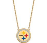 Pittsburgh Steelers Large Enamel Pendant w  Necklace