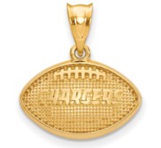 LogoArt Los Angeles Chargers Football Pendant