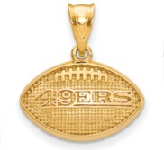 LogoArt San Francisco 49ers Football Pendant