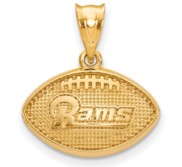 LogoArt Los Angeles Rams Football Pendant