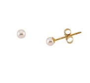 14K Yellow Gold Children s Pearl Earring