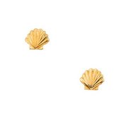 14K Yellow Gold Children s Shell Earring