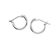 14K Yellow or White Gold Children s Hoop Earring