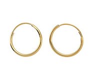 14K Yellow Gold Children s Endless Hoop Earring