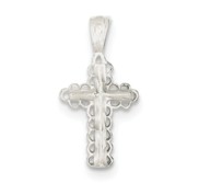 Sterling Silver Budded Children s Cross Pendant