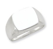 Sterling Silver Men s Square Signet Ring