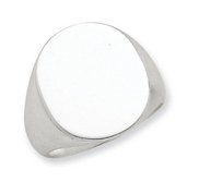 Sterling Silver Men s Oval Signet Ring