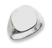 Sterling Silver Men s Square Signet Ring