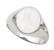 14K Gold Men s Round Hollow Signet Ring