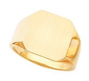 14K Gold Men s Square Signet Ring