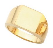 14k Gold Men s Square Signet Ring