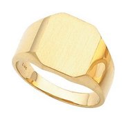 14K Gold Men s Square Signet Ring