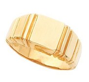 14K Gold Men s Square Signet Ring