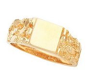 14K Gold Men s Square Signet Ring