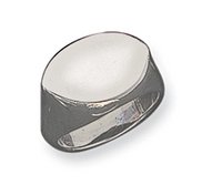 Sterling Silver Women s Oval Signet Ring