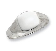 Sterling Silver Women s Square Signet Ring