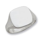 Sterling Silver Women s Square Signet Ring