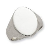 Sterling Silver Women s Oval Signet Ring