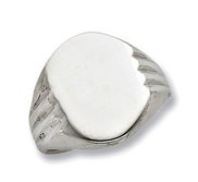 Sterling Silver Women s Oval Signet Ring