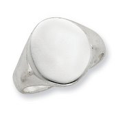 Sterling Silver Women s Oval Signet Ring