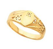 14K Gold Women s Marquise Signet Mounting Ring