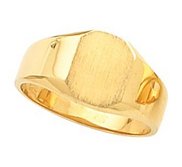 14K Gold Women s Octagon Signet Ring