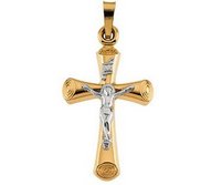 14K Yellow Gold Cross Pendant