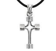 Sterling Silver Teen Small Tubular Cross