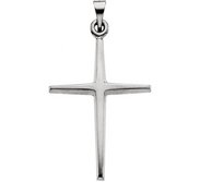 14K White Or Yellow Gold Cross Pendant