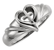 Heart   Cross Ring