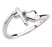 Heart   Cross Chastity Ring