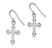 Sterling Silver Cross Earrings